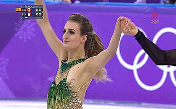 Gabriella Papadakis olympic nipple slip