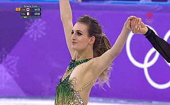 Gabriella Papadakis olympic nipple slip