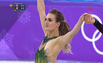 Gabriella Papadakis olympic nipple slip