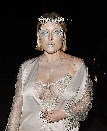 Hayley Hasselhoff at Just Jared annual Halloween party