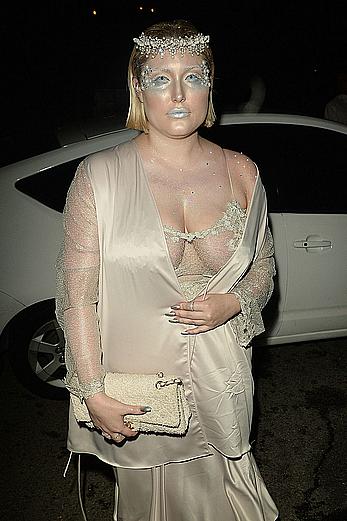 Hayley Hasselhoff at Just Jared annual Halloween party