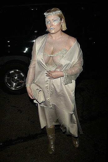 Hayley Hasselhoff at Just Jared annual Halloween party