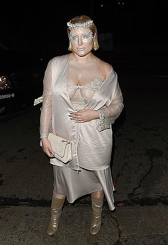 Hayley Hasselhoff at Just Jared annual Halloween party