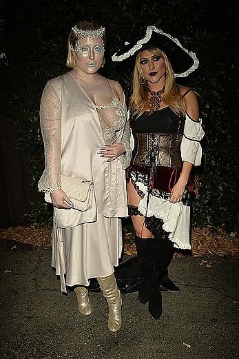 Hayley Hasselhoff at Just Jared annual Halloween party