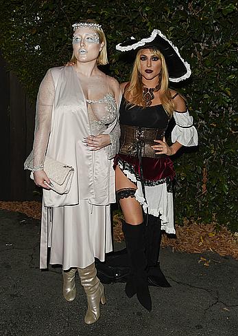 Hayley Hasselhoff at Just Jared annual Halloween party