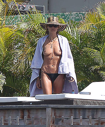 Heidi Klum topless again in St. Barts