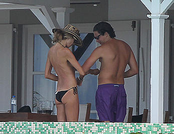 Heidi Klum topless again in St. Barts