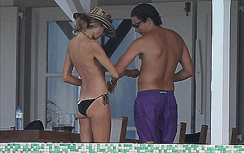 Heidi Klum topless again in St. Barts