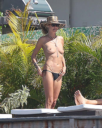 Heidi Klum topless again in St. Barts