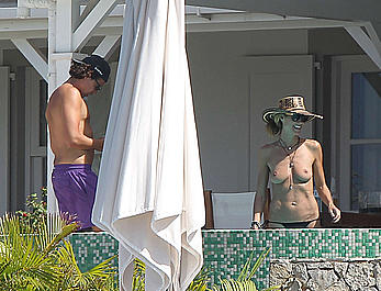 Heidi Klum topless again in St. Barts