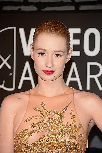 Iggy Azalea in semi-transparent tight dress at 2013 MTV Video Music Awards