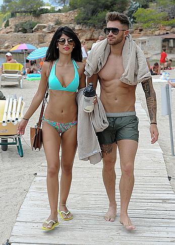 Jasmin Walia sunbathing in bikini