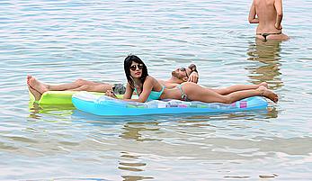 Jasmin Walia sunbathing in bikini