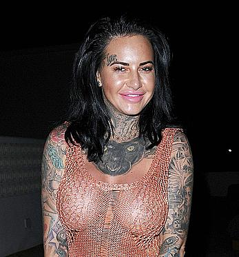 Jemma Lucy nude boobs unders see through dress on holiday in Portugal