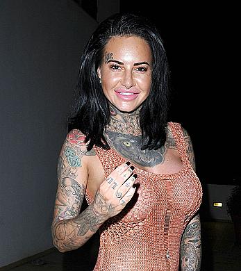 Jemma Lucy nude boobs unders see through dress on holiday in Portugal