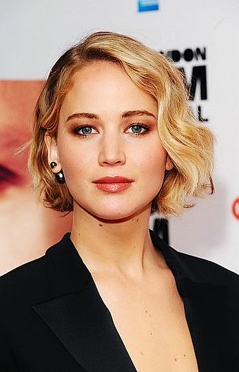 Jennifer Lawrence at Serena premiere during the 58th BFI London Film Festival