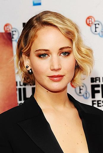 Jennifer Lawrence at Serena premiere during the 58th BFI London Film Festival