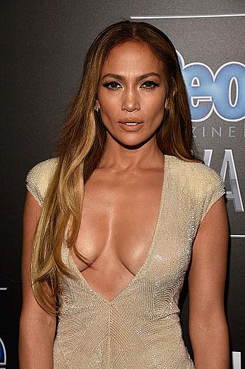 Jennifer Lopez shows deep sexy cleavage at People Magazine Awards At The Beverly Hilton Hotel