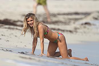 Joanna Krupa sexy in bikini on a beach