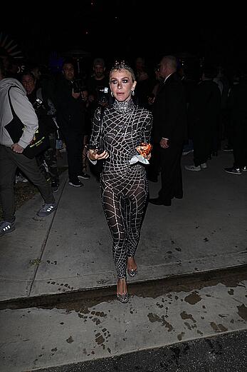 Julianne Hough in see throught dress arriving for Casamigos Halloween Party in Los Angeles