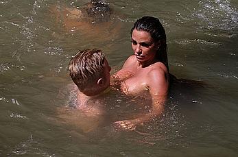 Katie Price swimming topless with Kris Boyson in Thailand