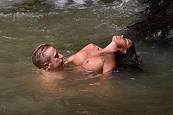 Katie Price swimming topless with Kris Boyson in Thailand