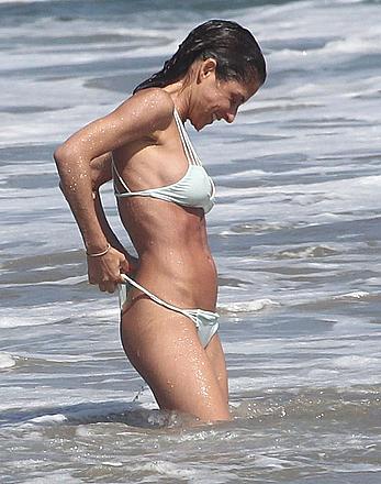 Kelly Monaco in bikini candids in Malibu