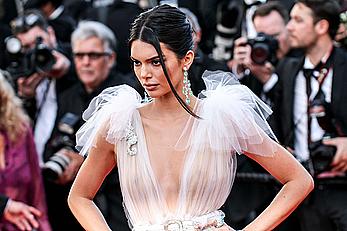 Kendall Jenner in see through dress at Girls Of The Sun premiere in Cannes