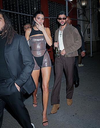 Kendall Jenner wears her undies to a private party after the Met Gala