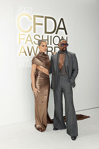 Khloe Kardashian hard nipples and sideboob at CFDA Fashion Awards