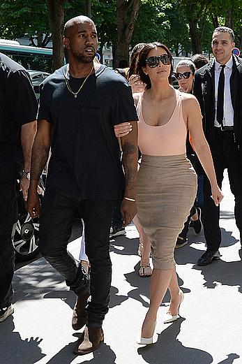 Kim Kardashian flaunt her assets in form-fitting outfit in Paris