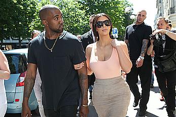 Kim Kardashian flaunt her assets in form-fitting outfit in Paris