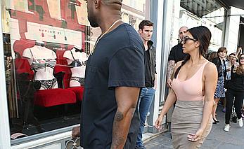 Kim Kardashian flaunt her assets in form-fitting outfit in Paris