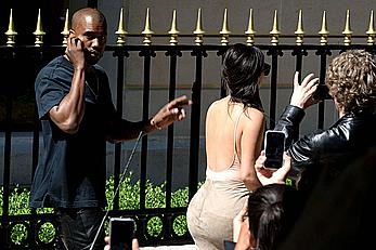 Kim Kardashian flaunt her assets in form-fitting outfit in Paris