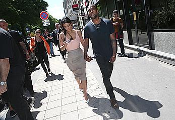 Kim Kardashian flaunt her assets in form-fitting outfit in Paris