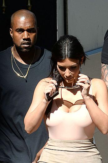 Kim Kardashian flaunt her assets in form-fitting outfit in Paris