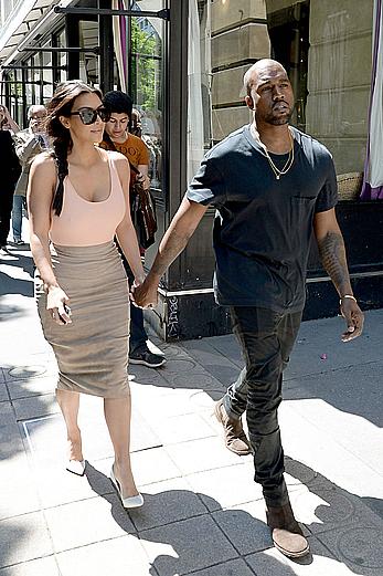 Kim Kardashian flaunt her assets in form-fitting outfit in Paris