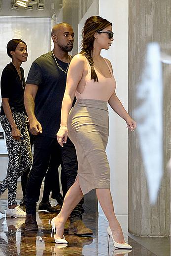 Kim Kardashian flaunt her assets in form-fitting outfit in Paris