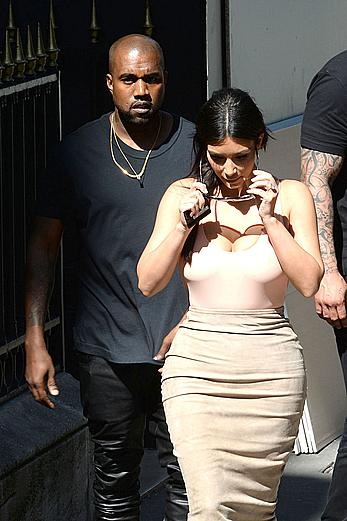 Kim Kardashian flaunt her assets in form-fitting outfit in Paris