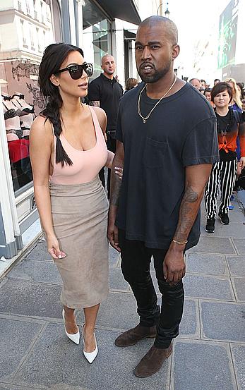 Kim Kardashian flaunt her assets in form-fitting outfit in Paris