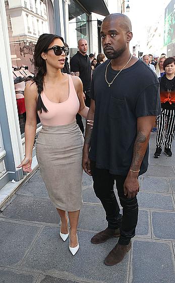 Kim Kardashian flaunt her assets in form-fitting outfit in Paris