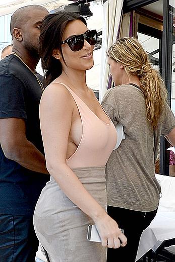 Kim Kardashian flaunt her assets in form-fitting outfit in Paris