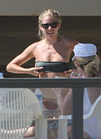 Sienna Miller topless and bikini malfunction