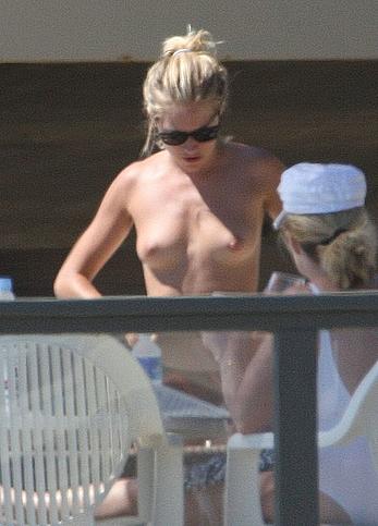 Sienna Miller topless and bikini malfunction