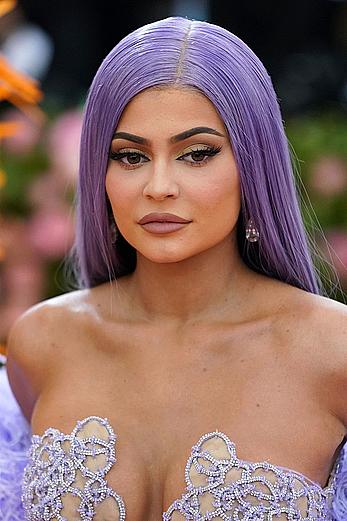 Kylie Jenner sexy cleavage in see through dress at 2019 Met Gala