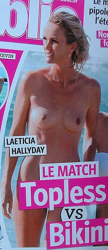 Laeticia Hallyday topless and fully nude 