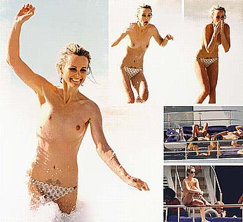 Laeticia Hallyday topless and fully nude 