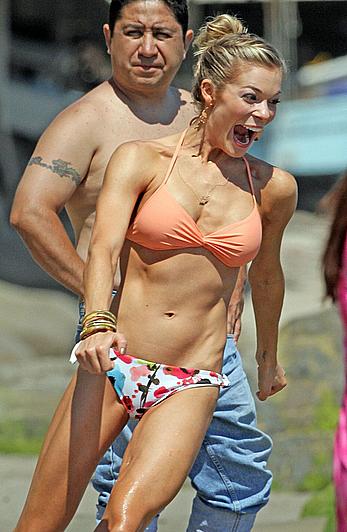 LeAnn Rimes in tiny bikini candids in Malibu