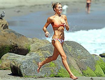 LeAnn Rimes in tiny bikini candids in Malibu