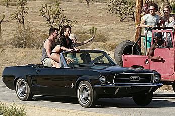 Lea Michele nipple slip on the set of her On My Way music video in Los Angeles